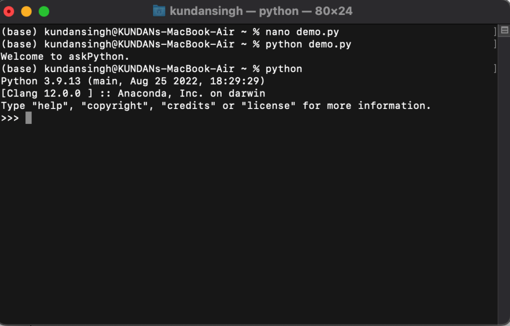 macOS How To Run Python Script On The Terminal? AskPython