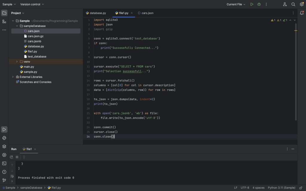 Python Converting SQL Data to JSON AskPython