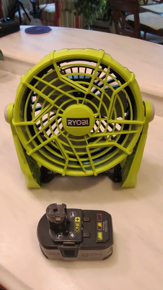 Ryobi 18V One+ Portable Fan Review