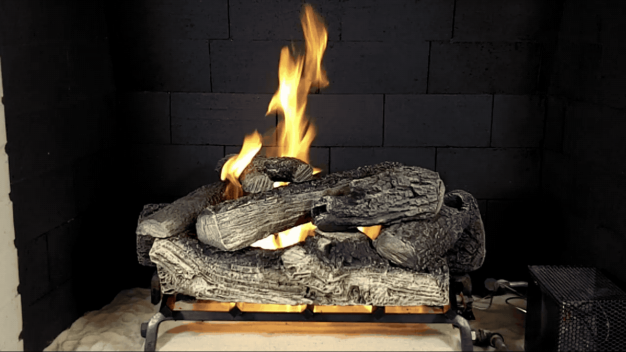 Propane Gas Fireplace Logs With Remote