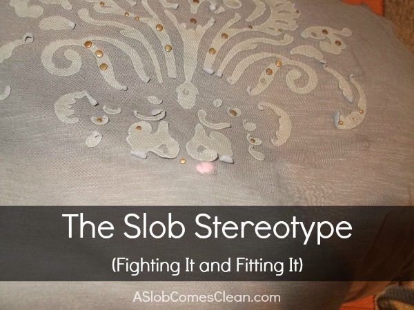The Slob Stereotype (Fighting It and Fitting It) A Slob Comes Clean