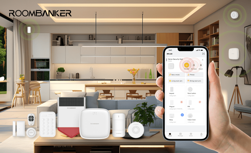 Roombanker Sleek, premium, reliable wireless home alarm system