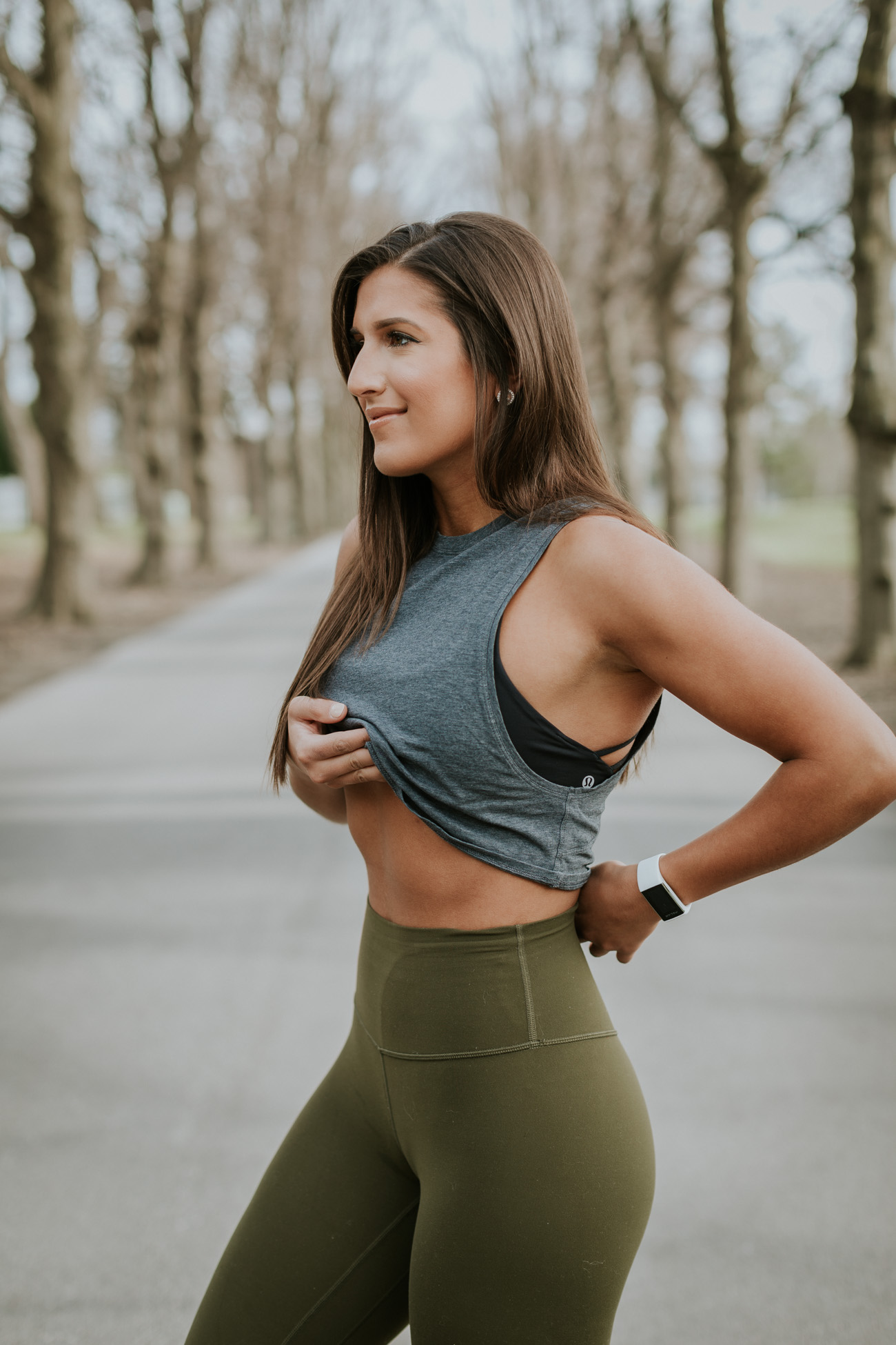 Weekly Workout Routine Gray Crop Top A Southern Drawl