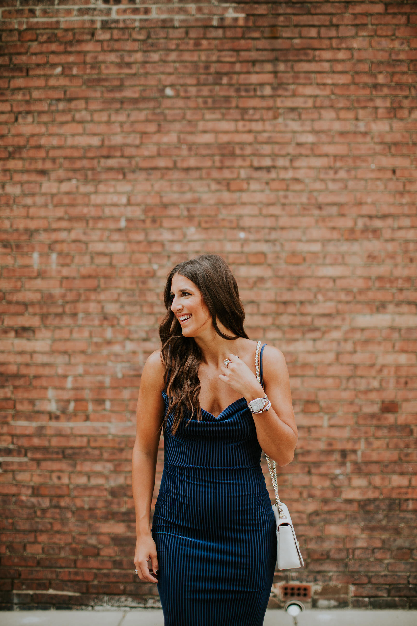 Navy Midi Dress A Southern Drawl