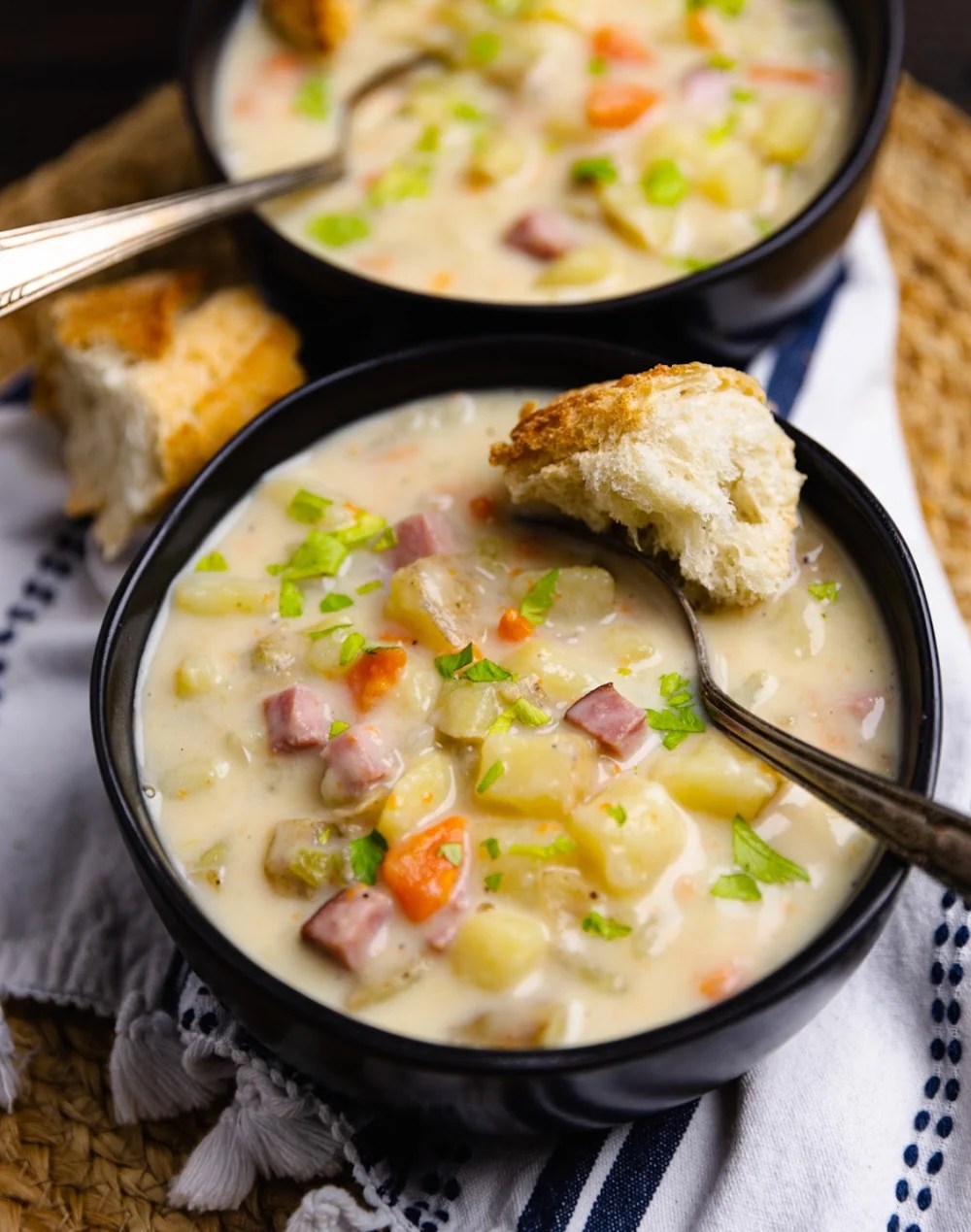 Crock Pot Ham And Potato Soup A Southern Soul