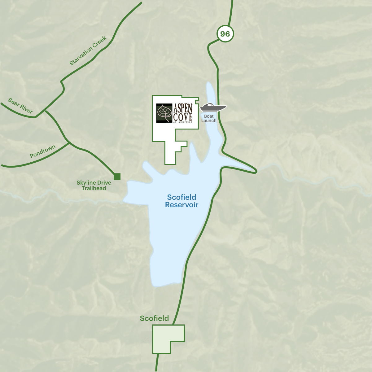 Location/Map Aspen Cove at Scofield