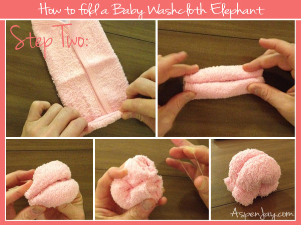 How to fold a Washcloth Elephant Aspen Jay