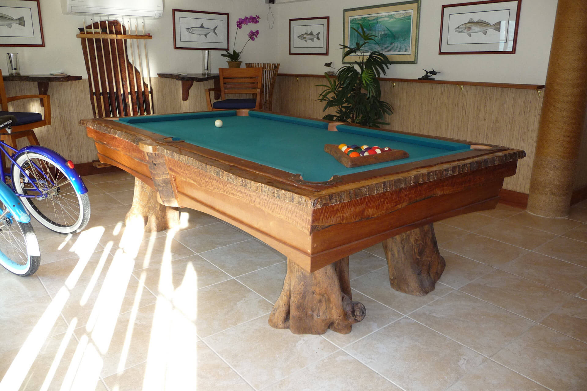 Tropical Pool Tables Rustic Pool Table Aspen Rustic Inc. Custom