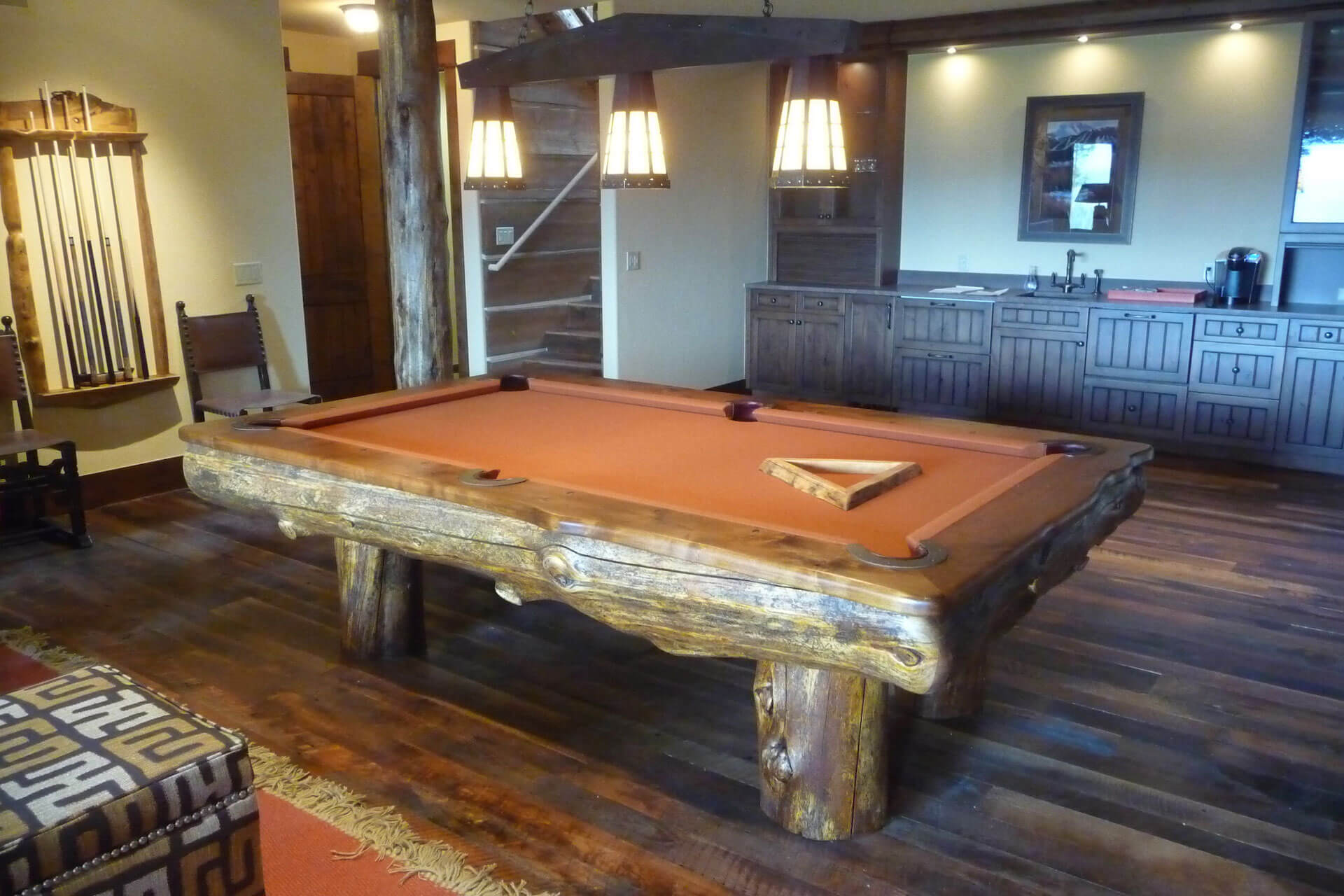 Western Pool Tables Rustic Pool Table Aspen Rustic Inc. Custom