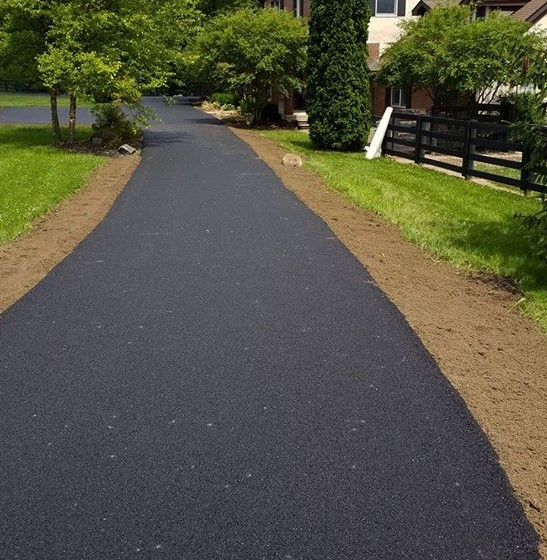 Hot Asphalt Rural Driveways