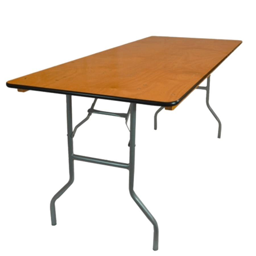 Table Wood 8 Foot Bounce house Rentals Party Rentals Tent Rentals