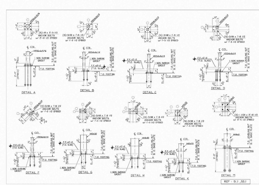Steel Detailing Steel fabrication shop drawing 3D assembly drawing