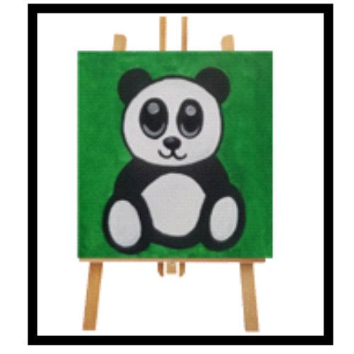 Panda Painting On Canvas