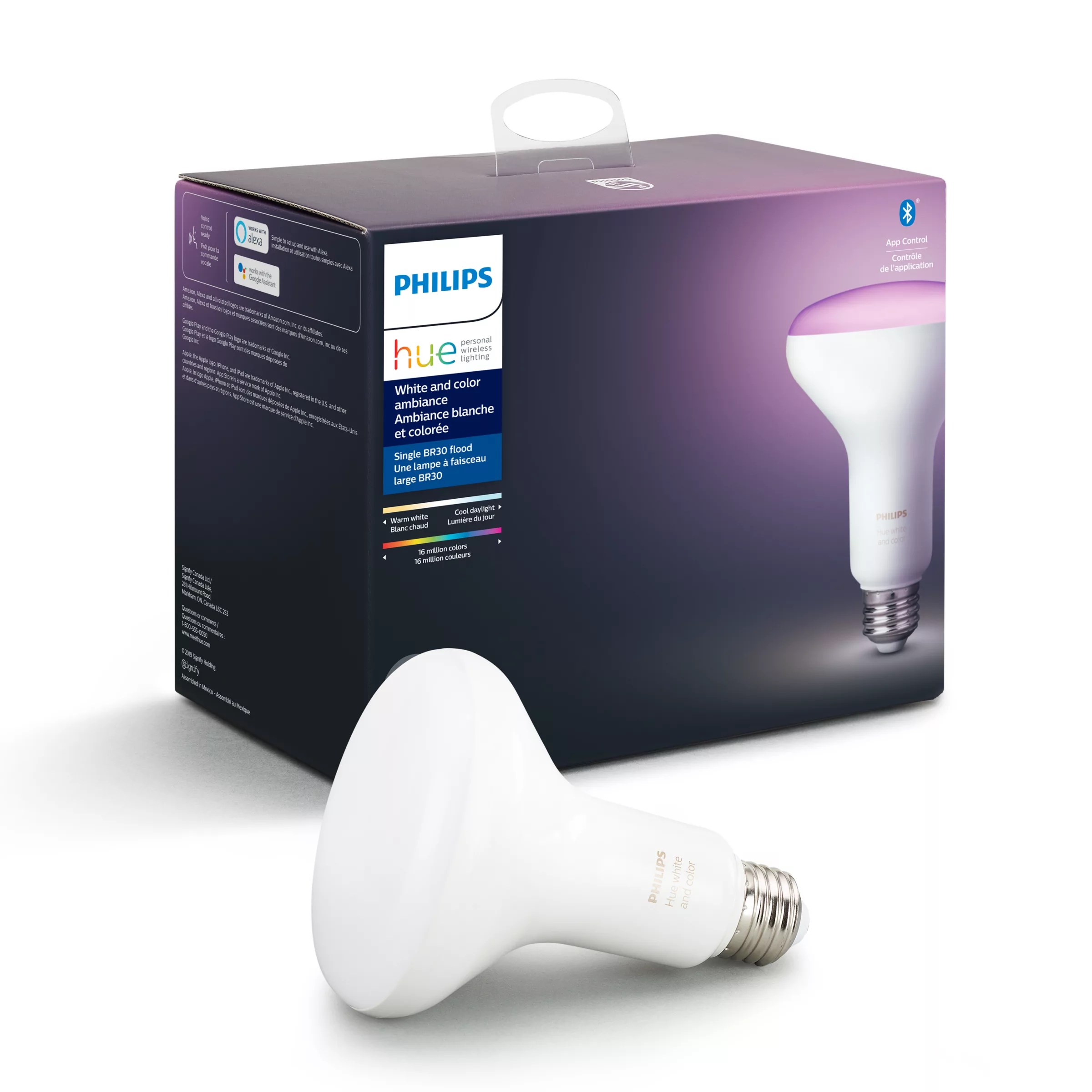 Hue White and color ambiance 1pack BR30 E26 Philips Hue