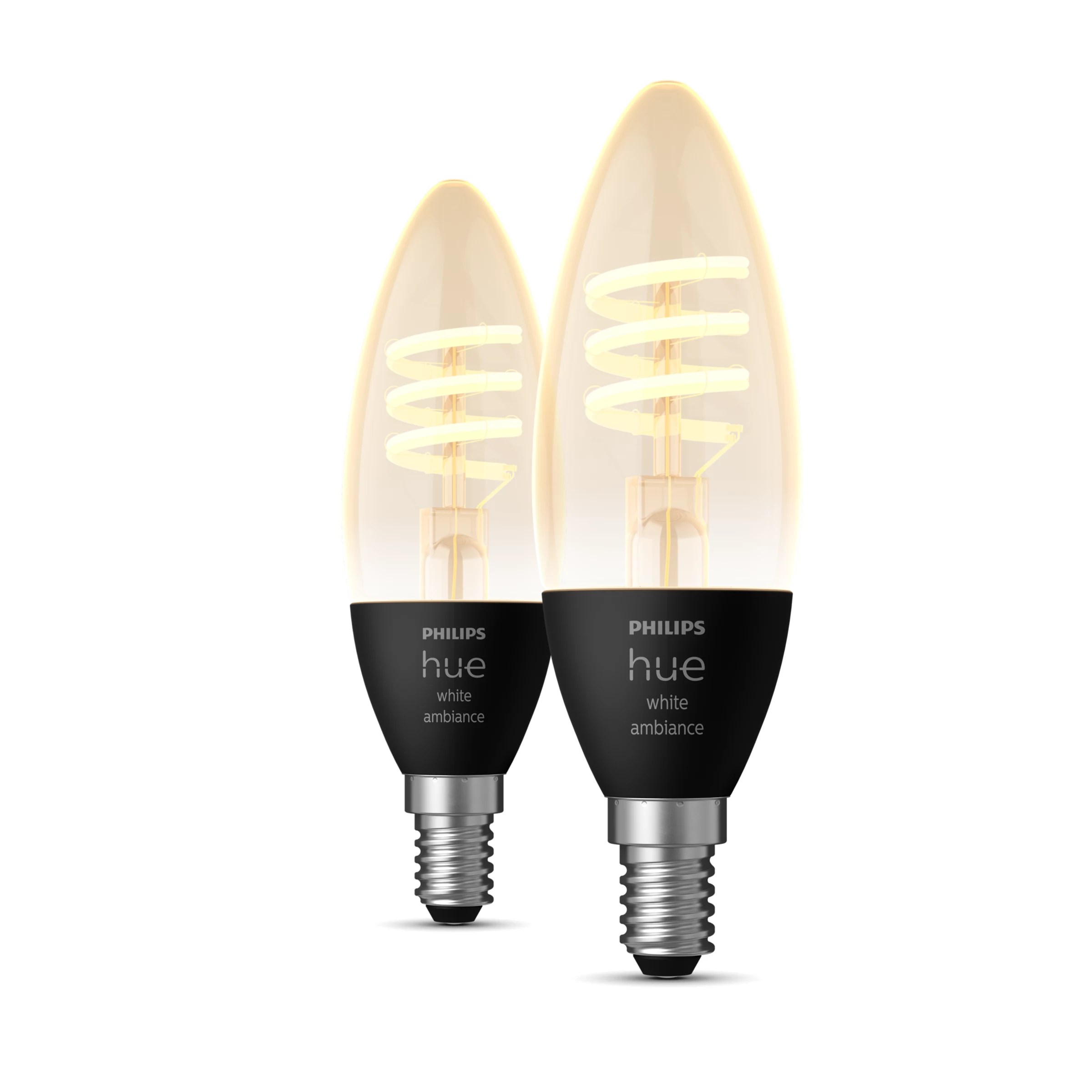 Hue White Ambiance Filament Candle E14 smart bulb (2pack