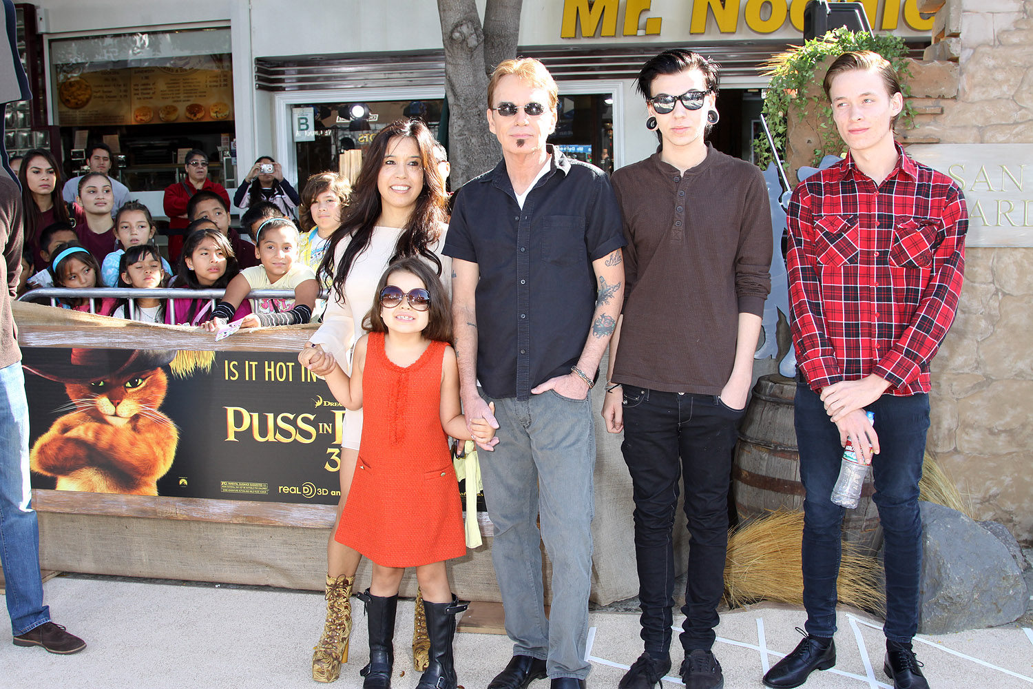 Billy Bob Thornton and family at the Los Angeles Premiere of PUSS IN BOOTS ©2011 Sue Schneider