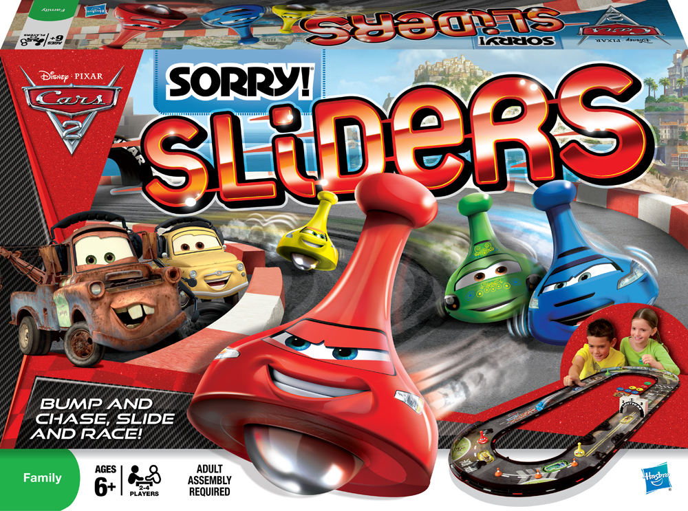 CARS SORRY SLIDERS WORLD GP RACE GAME ©2011 Hasbro Assignment X