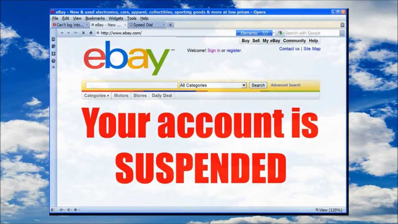 Reasons which may cause your eBay account suspension Assistance