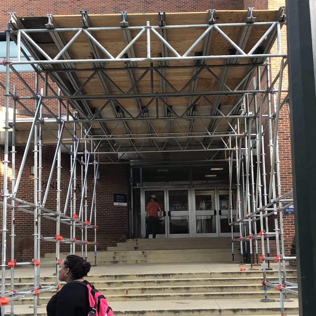 UVA Pinn Hall Commercial Scaffolding Project Gallery