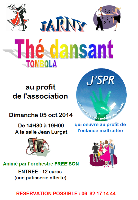 Thé dansant Dimanche 05 octobre 2014 JARNY Salle Jean Lurça