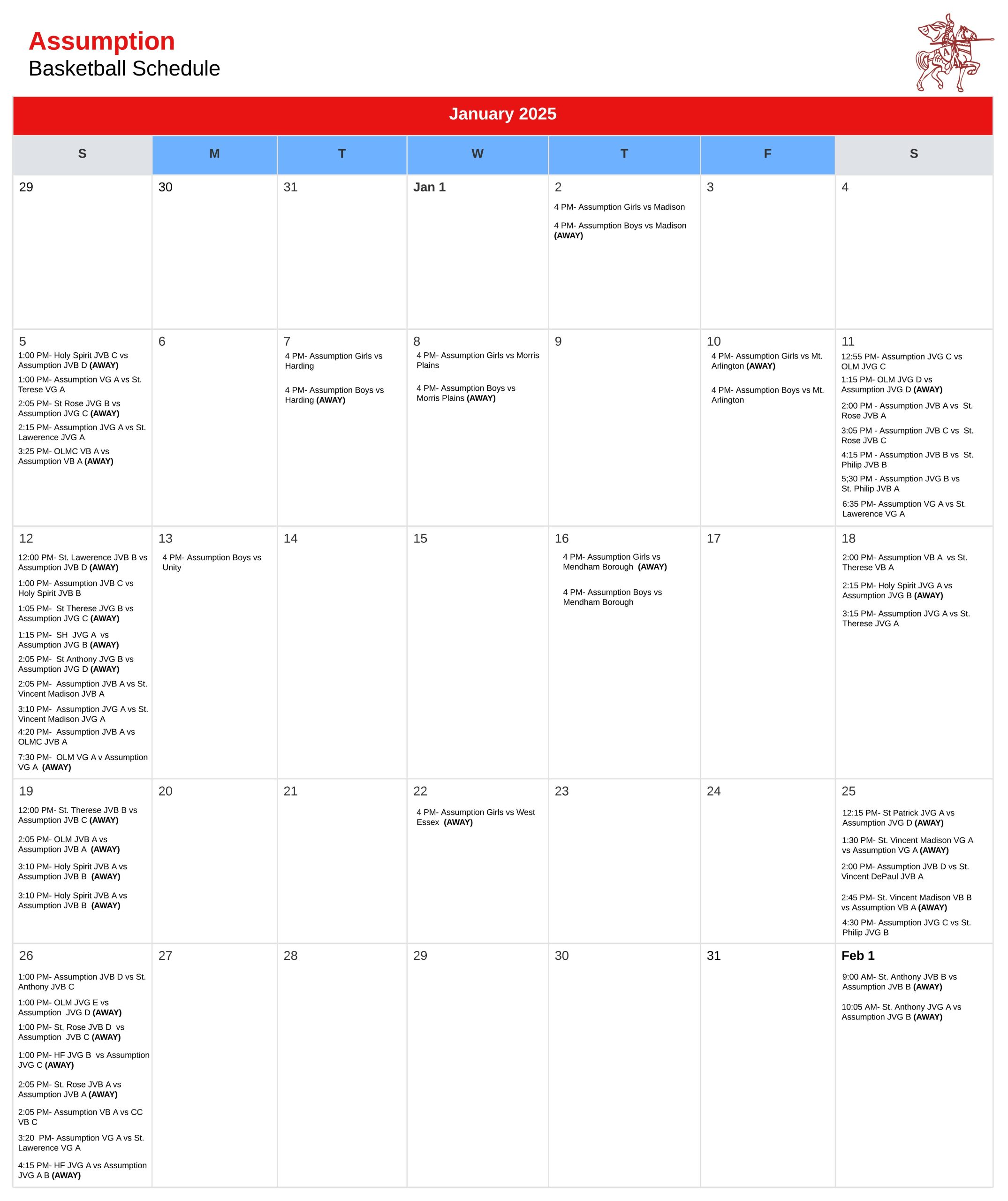 Athletics Assumption School