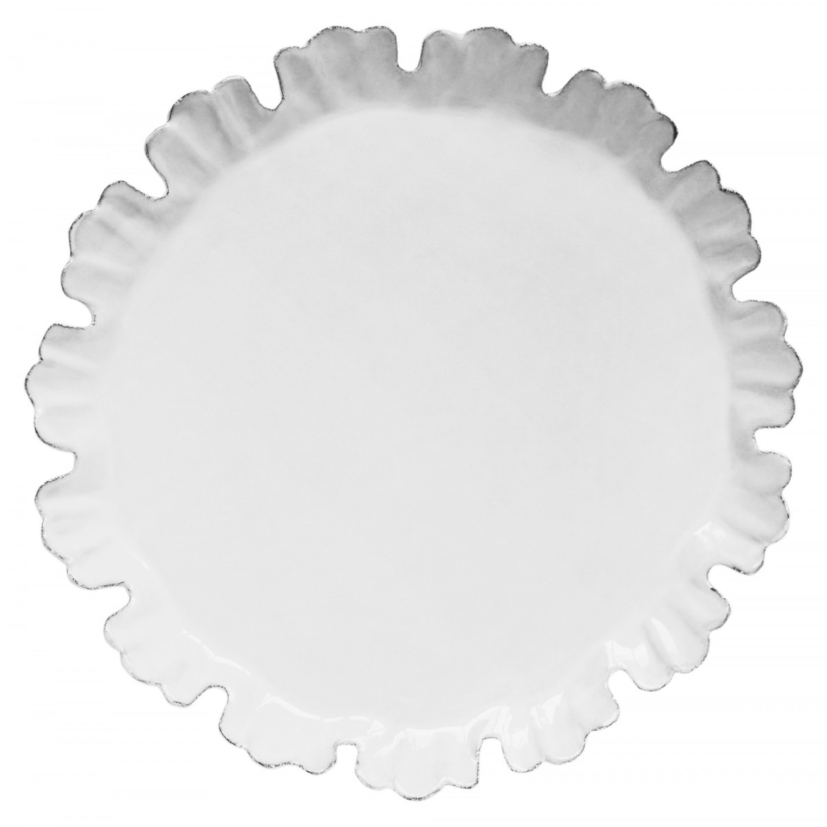 Large Chou Dinner Plate with Fifteen Petals