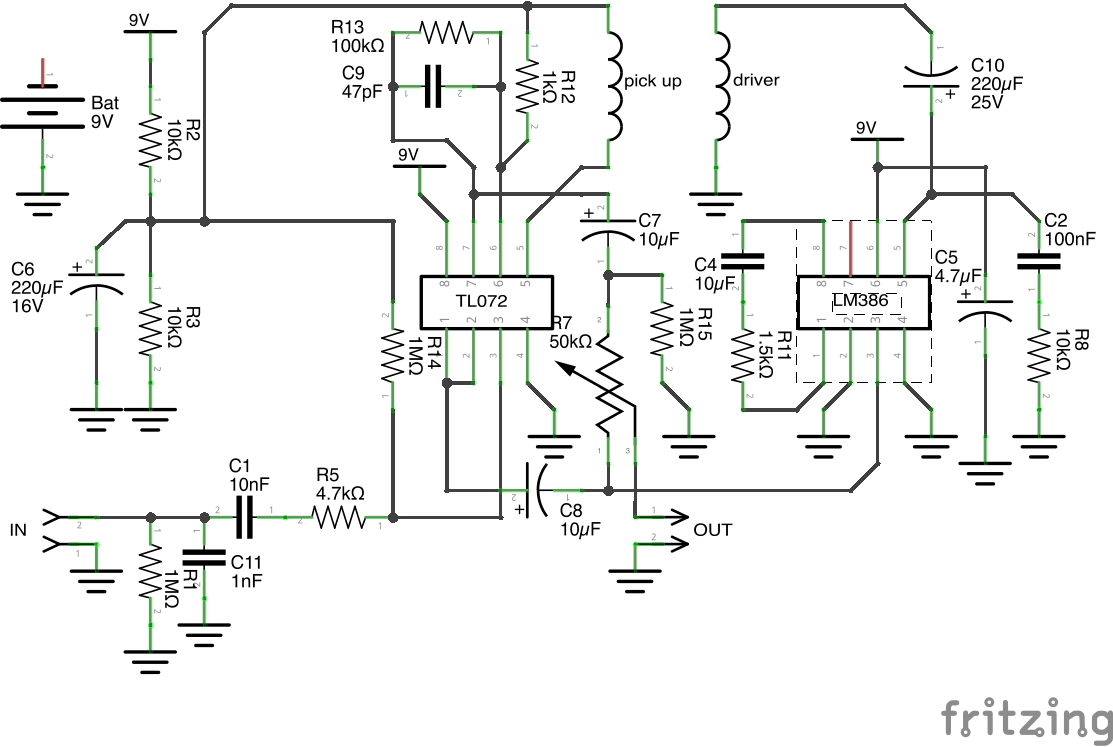 spring reverb schematic ne5532 - Diagram Board