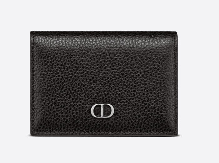 DIOR Business Card Holder Black Grained