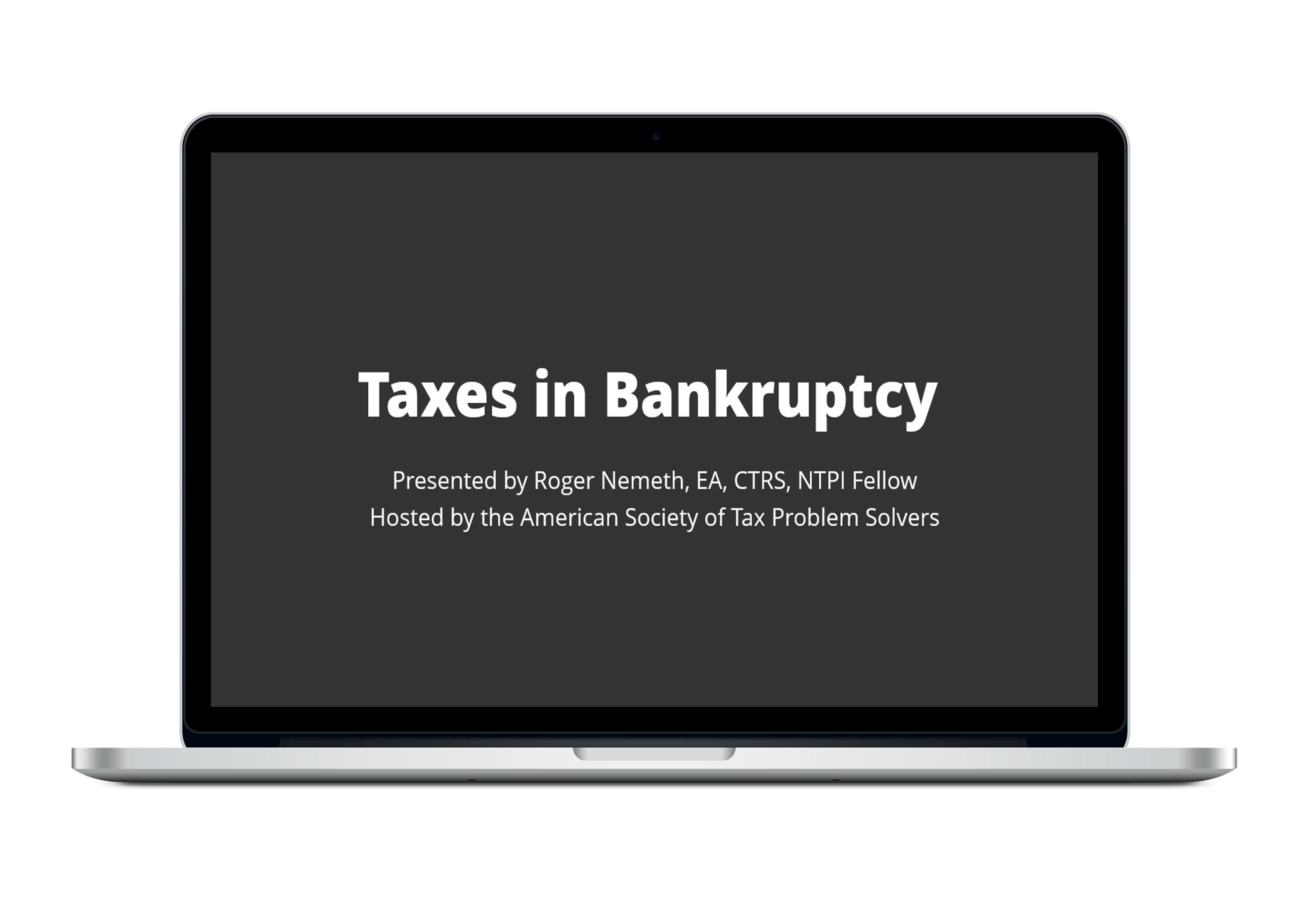 Taxes in Bankruptcy American Society of Tax Problem Solvers