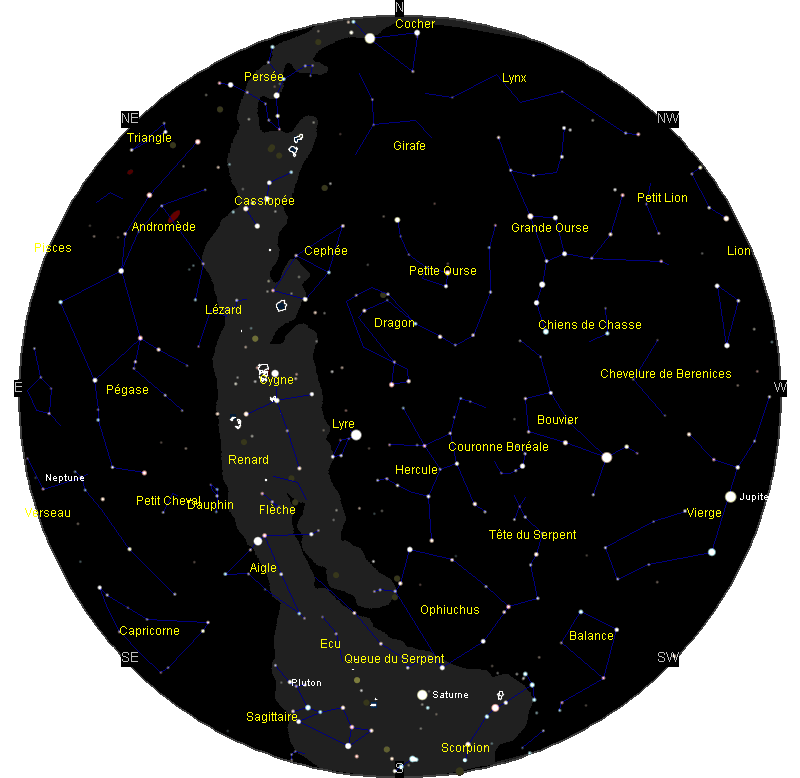 Carte Du Ciel Ephemerides Éphémérides Juillet 2017