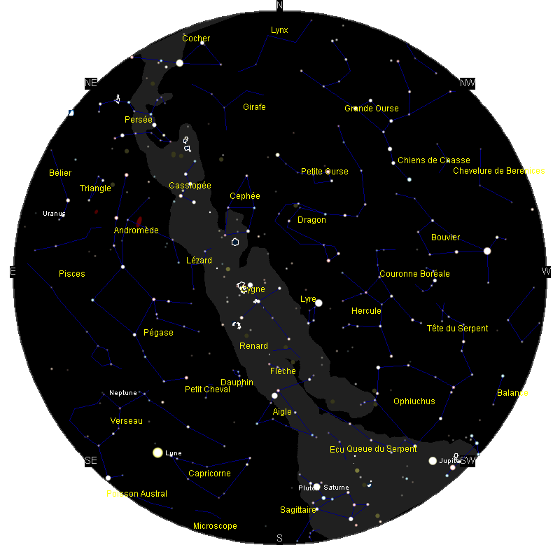 Carte Du Ciel Ephemerides Éphémérides Août 2019