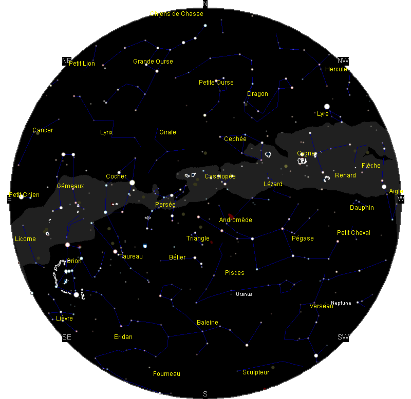 Carte Du Ciel Ephemerides Éphémérides Novembre 2015
