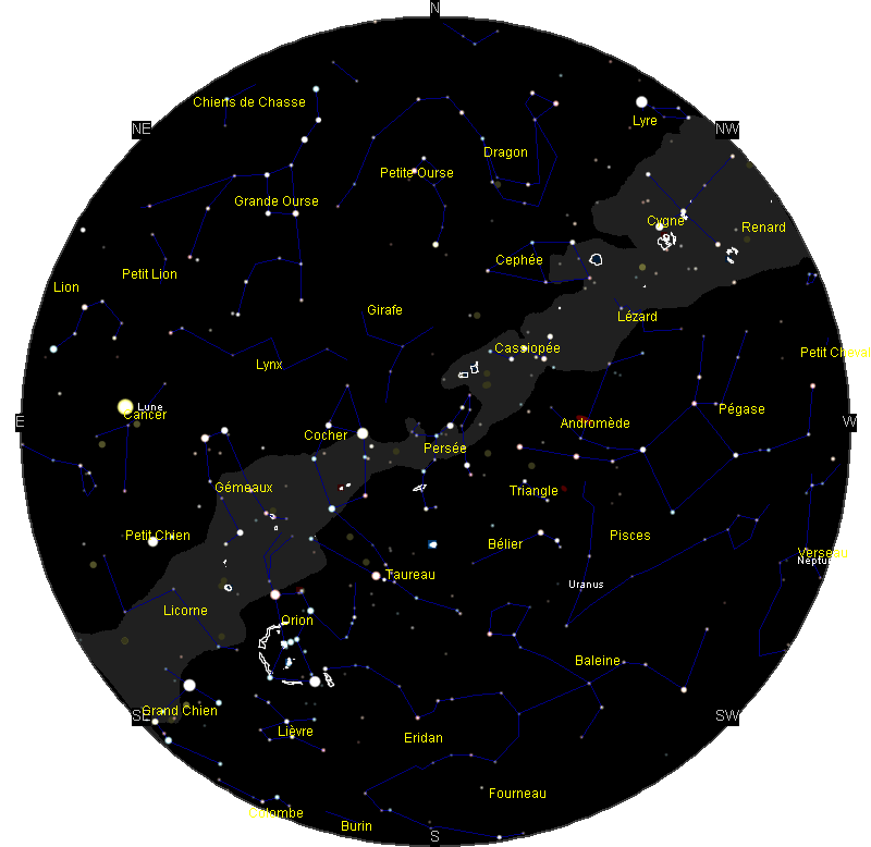 Carte Du Ciel Ephemerides Éphémérides Décembre 2019
