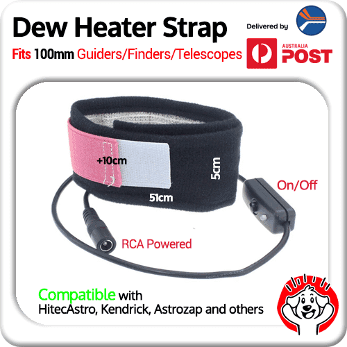 Dew Heater Strap for 4" / 100mm Guider, Finder or Telescope (20" / 51cm long) ASTRO DOG