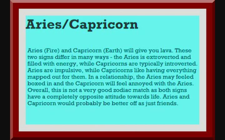 Aries man Capricorn woman compatibility in love online AstrologyPandit