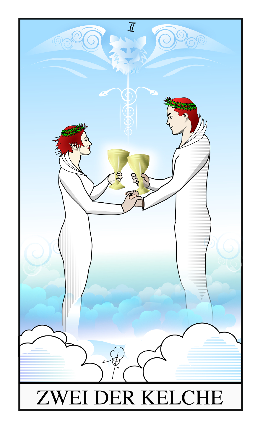 Tarot Zwei der Kelche Astrolymp