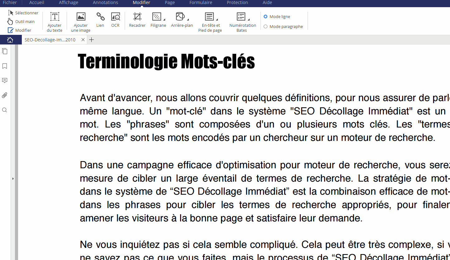 Modifier Texte D Un Pdf En Ligne Texte Préféré
