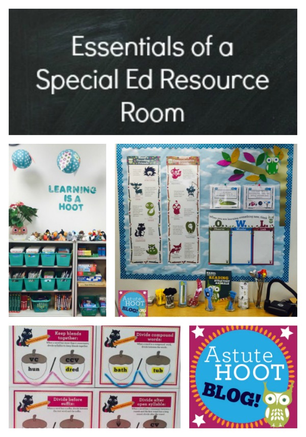 Essentials of a Special Ed Resource Room Astute Hoot