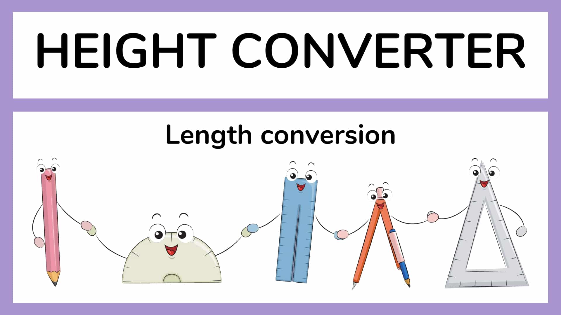 AllinOne Height Converter Centimeter, Foot, and Inch Conversions
