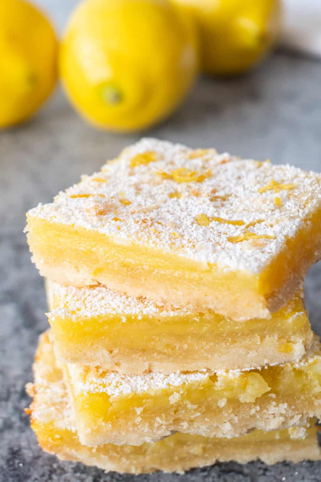 The BEST Lemon Bars from Scratch Only 5 Easy Steps!