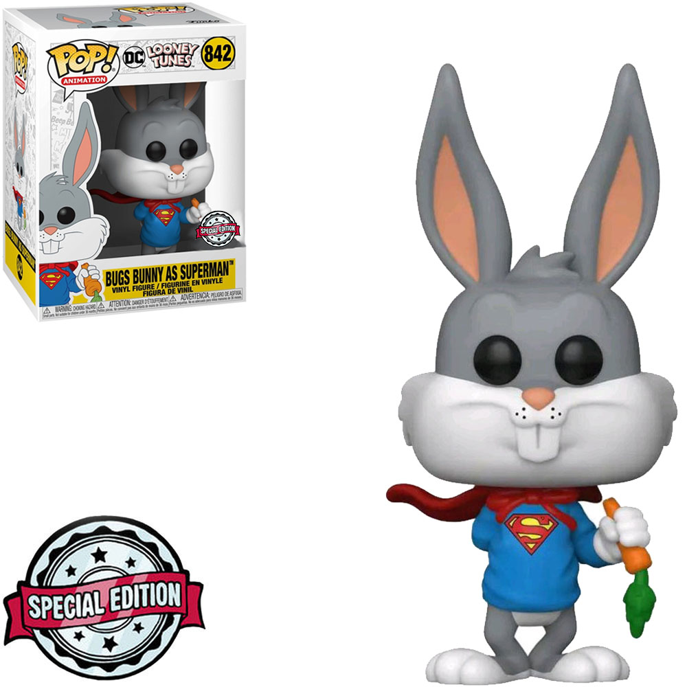 Funko Pop Looney Tunes Bugs Bunny As Superman 842 Atacado Collections