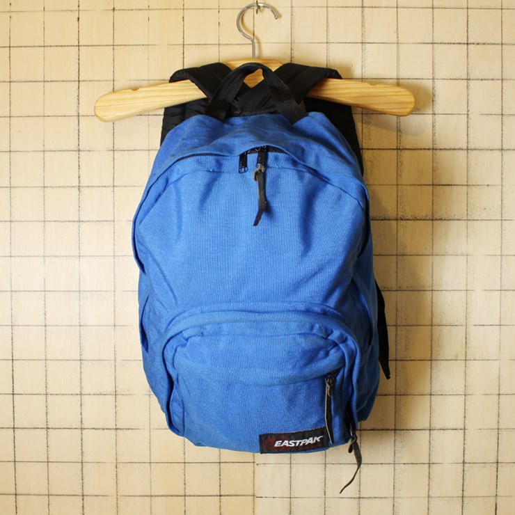EASTPAK イーストパック USA製 USED 中古 ブルー リュックサック ディパック アメリカ古着 bar56 / 古着屋ataco
