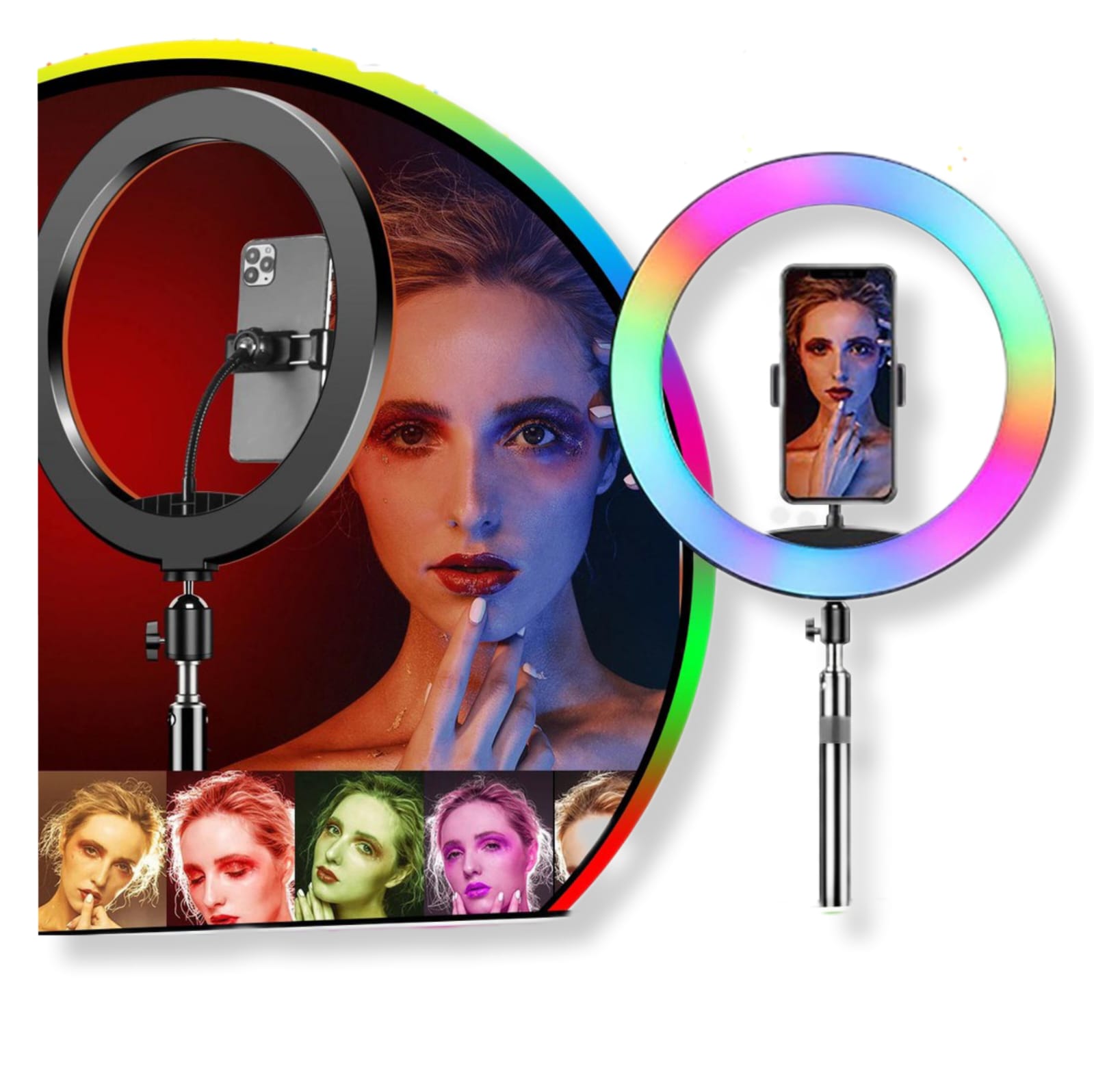 MJ26 RGB LED Soft Ring Light 26cm (10inches) for Photography ATALFA