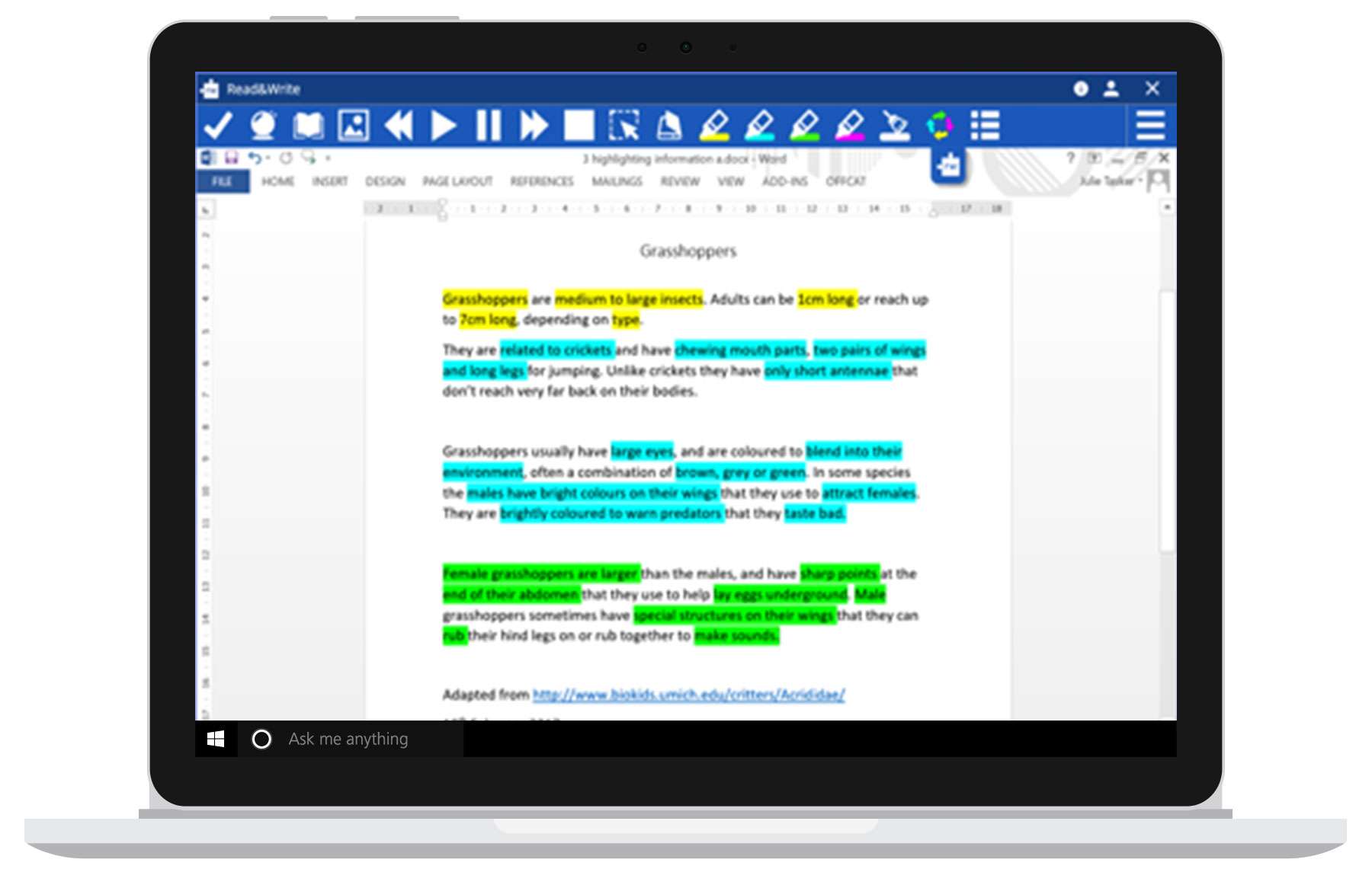 Read and Write for PC A.T. apps