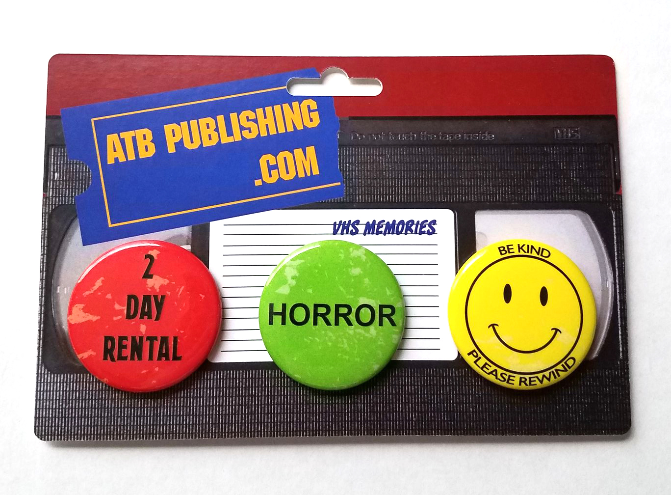 VHS Memories Horror Button Set ATB Publishing