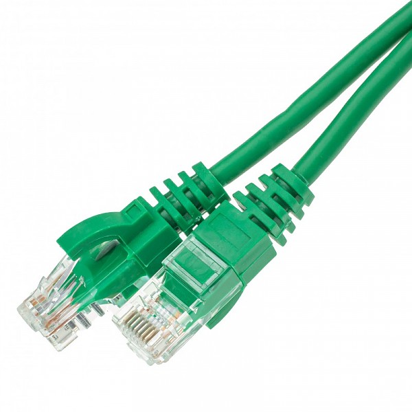 UTP Patch cable, cat. 5e, 2.0m, green