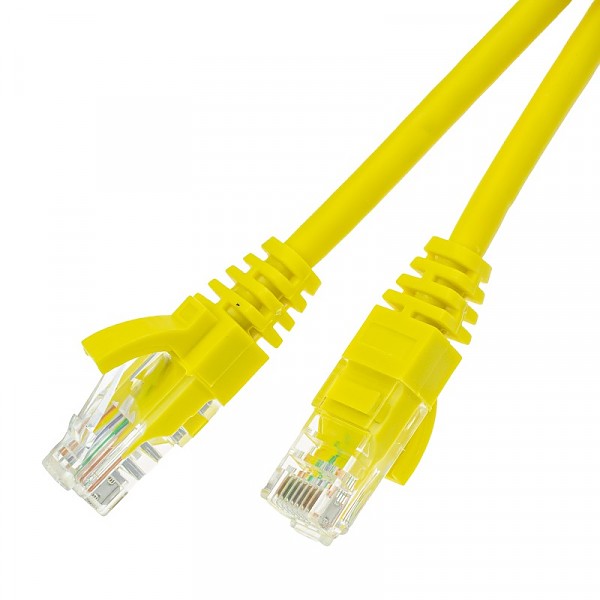 UTP Patch cable, cat. 5e, 2.0m, yellow