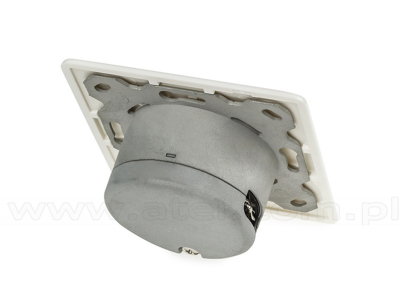 Wall plate mount box, cat. 6A, 1x RJ45, FTP