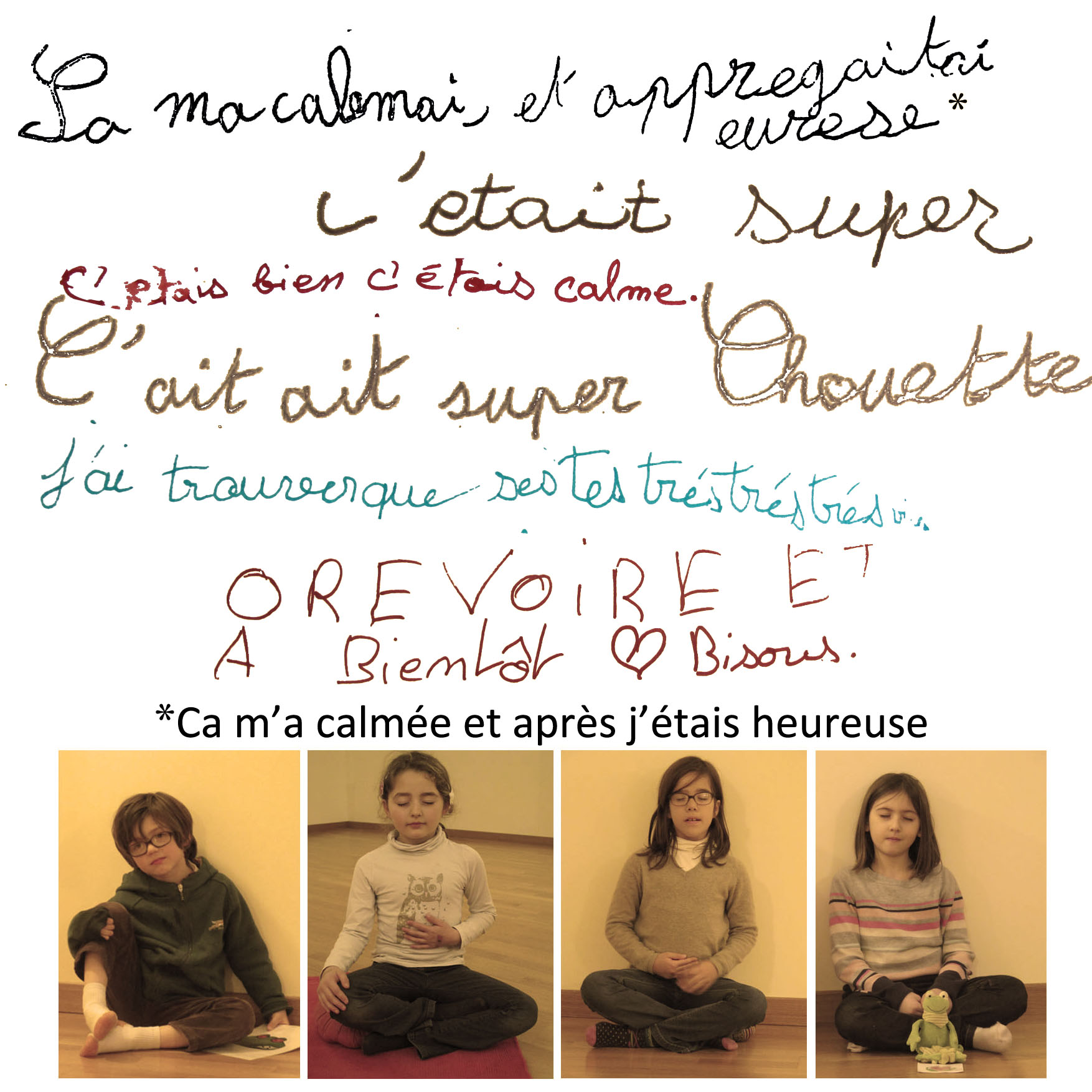 calme et attentif comme une grenouille