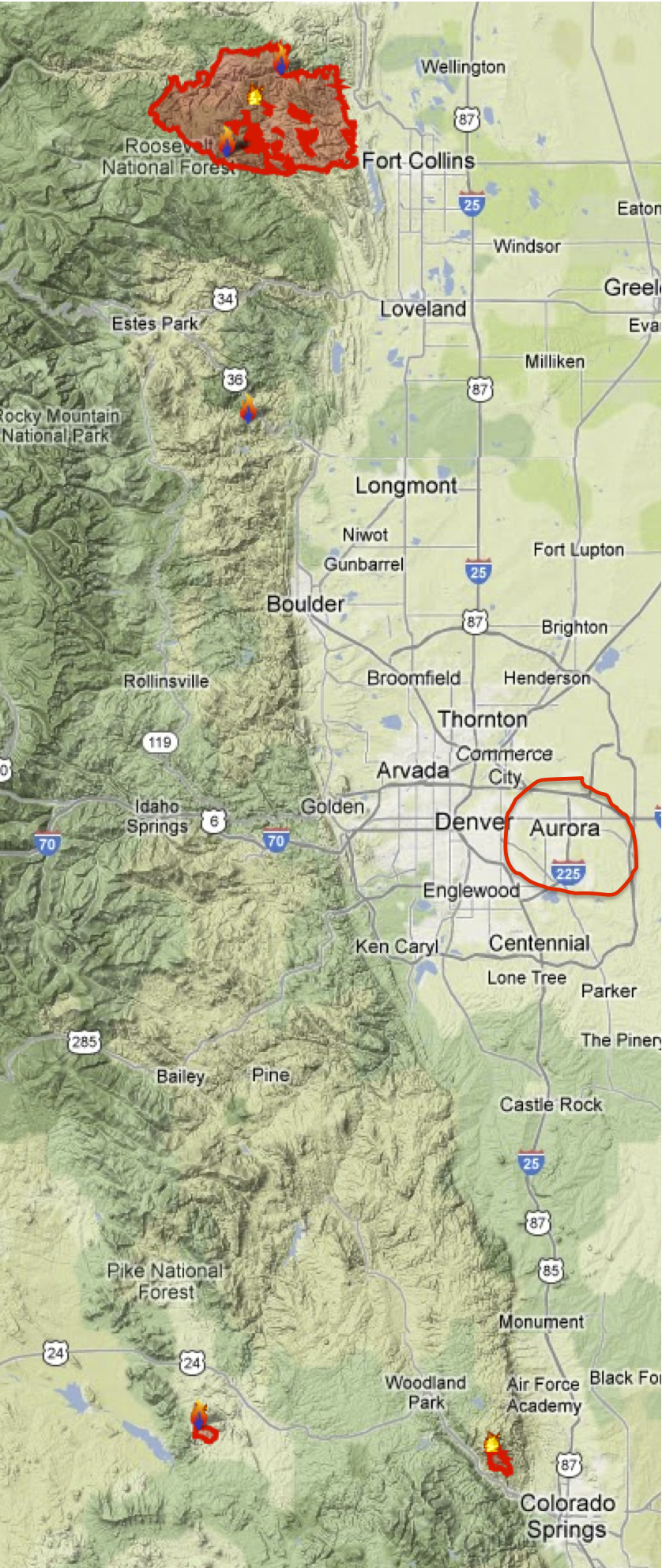 Colorado Wildfires All Things From My Brain